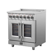 Forno Massimo 30 in. 4.32 cu. ft. Freestanding Electric Range with French Door and 5 Radiant Elements (Model FFSEL6955-30)