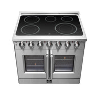 Forno Massimo 36 in. Freestanding Electric Range with French Door Oven, 5 Elements, 5.36 cu. ft. Capacity (Model FFSEL6955-36)