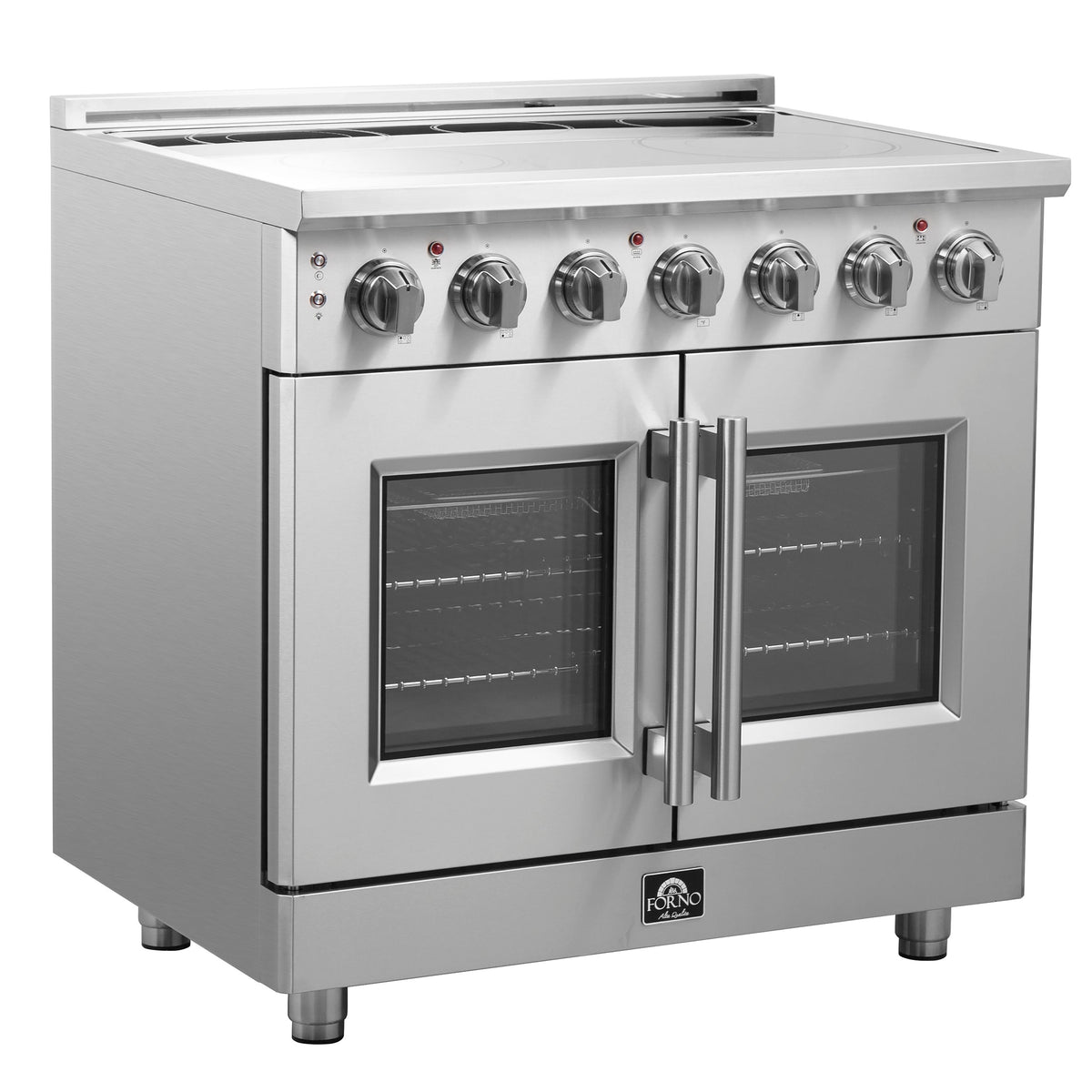 Forno Massimo 36 in. Freestanding Electric Range with French Door Oven, 5 Elements, 5.36 cu. ft. Capacity (Model FFSEL6955-36)