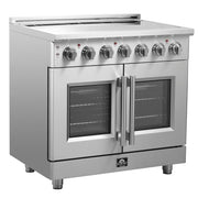 Forno Massimo 36 in. Freestanding Electric Range with French Door Oven, 5 Elements, 5.36 cu. ft. Capacity (Model FFSEL6955-36)