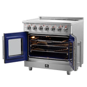 Forno Massimo 36 in. Freestanding Electric Range with French Door Oven, 5 Elements, 5.36 cu. ft. Capacity (Model FFSEL6955-36)