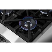 FORNO Massimo 36 in. Freestanding Dual Fuel Range with 6 Sealed Burners, 5.36 cu. ft. Electric Oven, Griddle, Wok Ring, and Air Fry Kit in Stainless Steel (Model FFSGS6125-36)