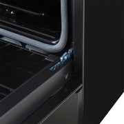 Forno Espresso Leonardo 30-Inch Freestanding Gas Range, 5.0 cu. ft., Black with Stainless Steel Handles (Model FFSGS1116-30BLK)