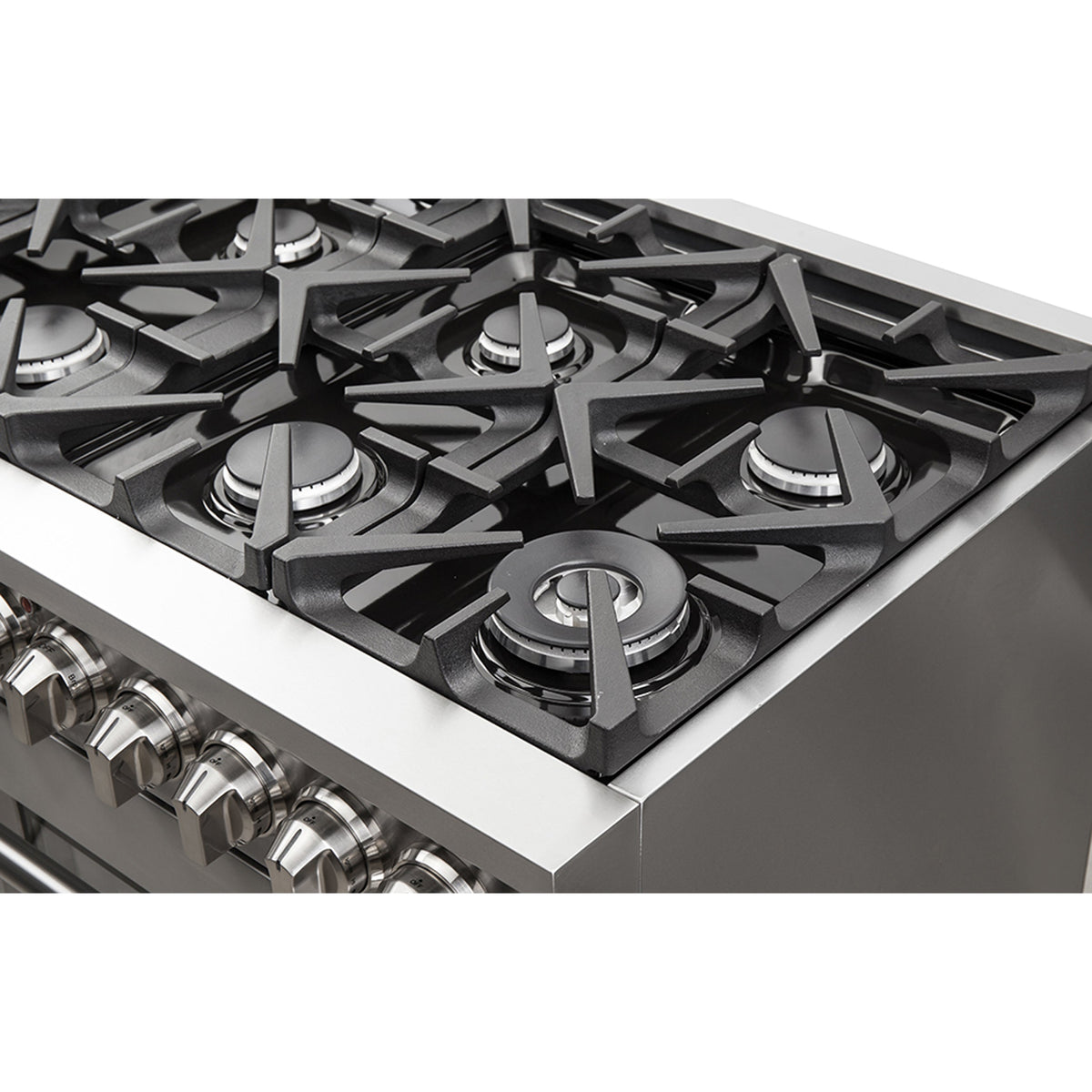 Forno Massimo 48 in. Freestanding Dual Fuel Range with 8 Sealed Burners, 6.58 cu. ft. Oven, Stainless Steel (FFSGS6125-48)