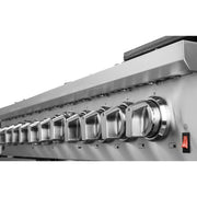 Forno Massimo 48 in. Freestanding Dual Fuel Range with 8 Sealed Burners, 6.58 cu. ft. Oven, Stainless Steel (FFSGS6125-48)