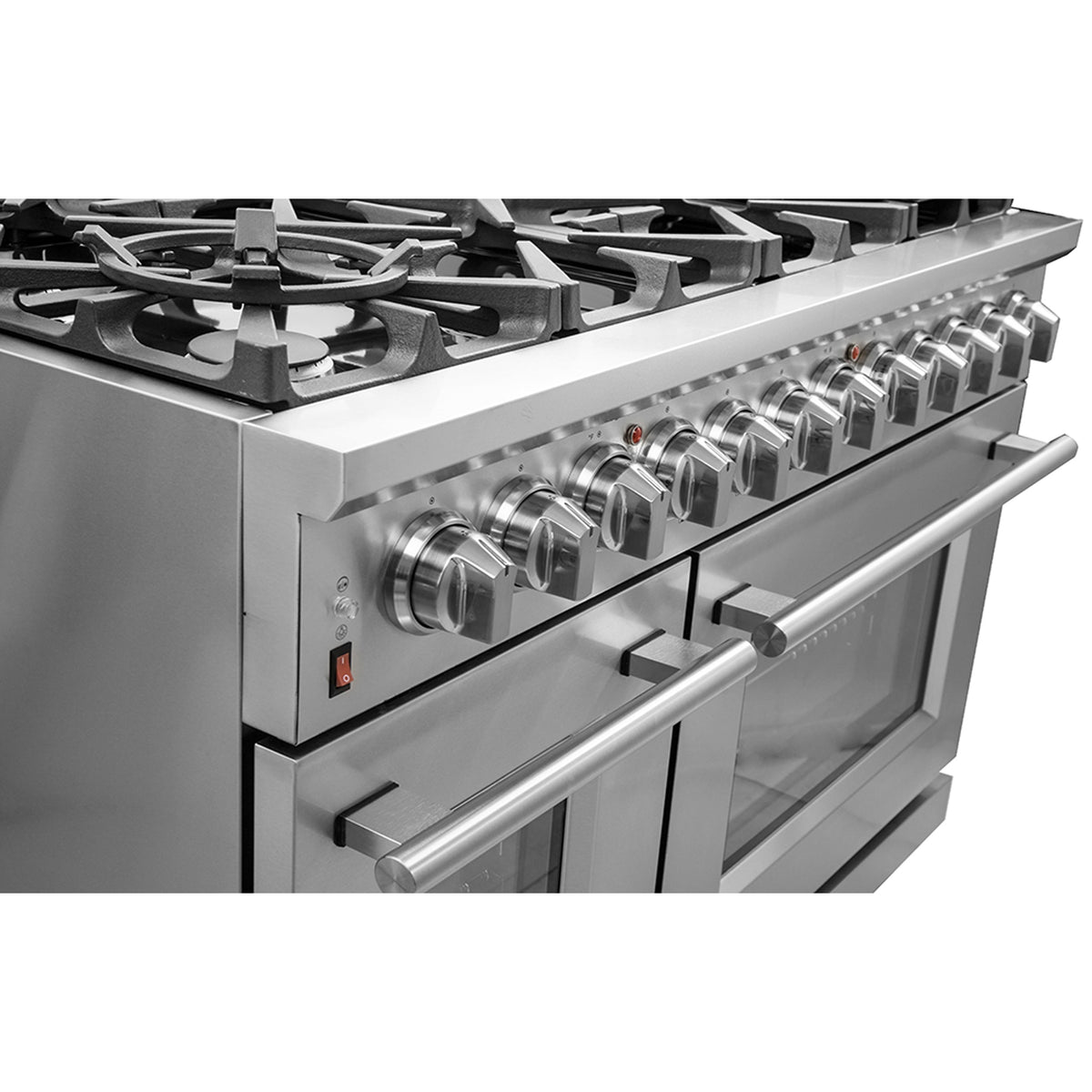 Forno Massimo 48 in. Freestanding Dual Fuel Range with 8 Sealed Burners, 6.58 cu. ft. Oven, Stainless Steel (FFSGS6125-48)
