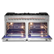 Forno Massimo 60 in. Freestanding Dual Fuel Range with 10 Burners, 8.64 cu. ft. Total Oven Capacity (Model FFSGS6125-60)