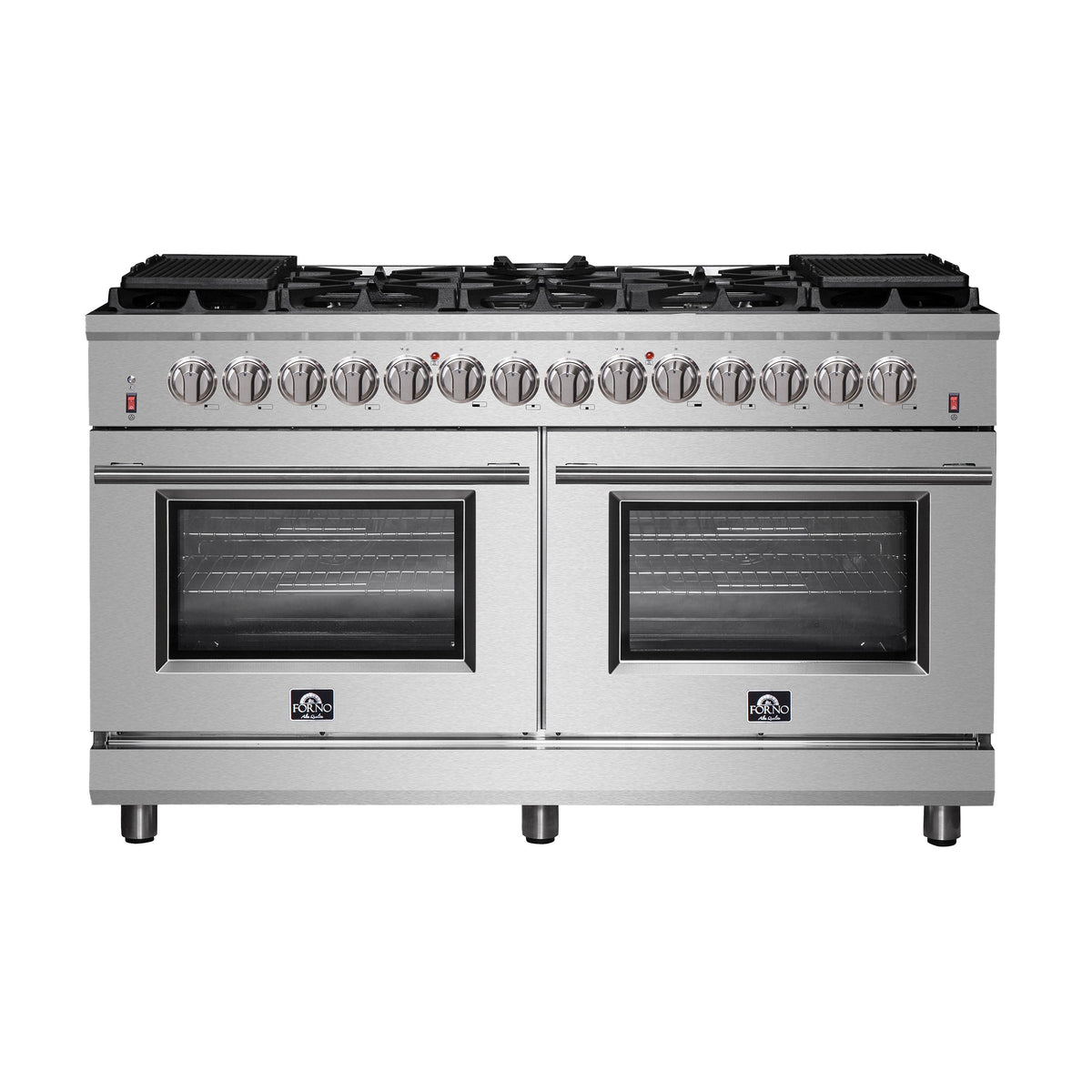 Forno Massimo 60 in. Freestanding Dual Fuel Range with 10 Burners, 8.64 cu. ft. Total Oven Capacity (Model FFSGS6125-60)
