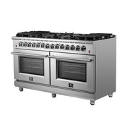 Forno Massimo 60 in. Freestanding Dual Fuel Range with 10 Burners, 8.64 cu. ft. Total Oven Capacity (Model FFSGS6125-60)