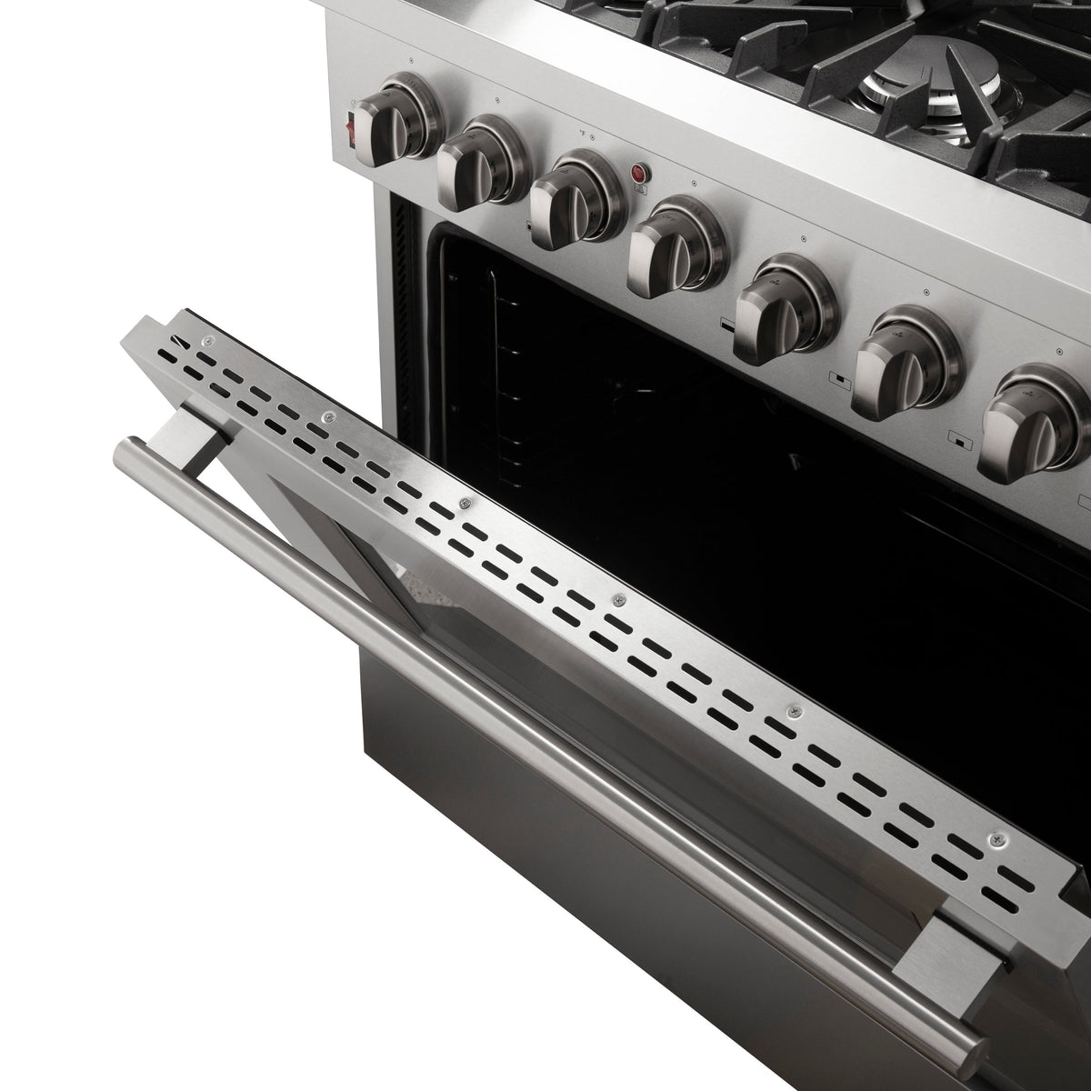 FORNO Galiano 36 in. Dual Fuel Freestanding Range, 5.36 cu. ft. Oven, 6 Sealed Gas Burners, Stainless Steel (Model FFSGS6156-36)
