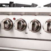 Forno Capriasca 30 in. Freestanding Dual Fuel Range, 4.32 cu. ft. Electric Oven, 5 Gas Burners, Stainless Steel (FFSGS6187-30)
