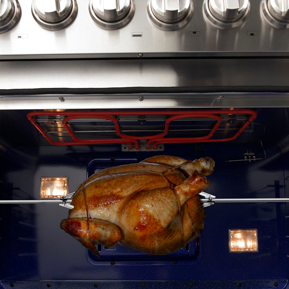 FORNO Capriasca 48 in. Freestanding Dual Fuel Range, 6.58 cu. ft., 8 Sealed Burners, Stainless Steel (Model FFSGS6187-48)