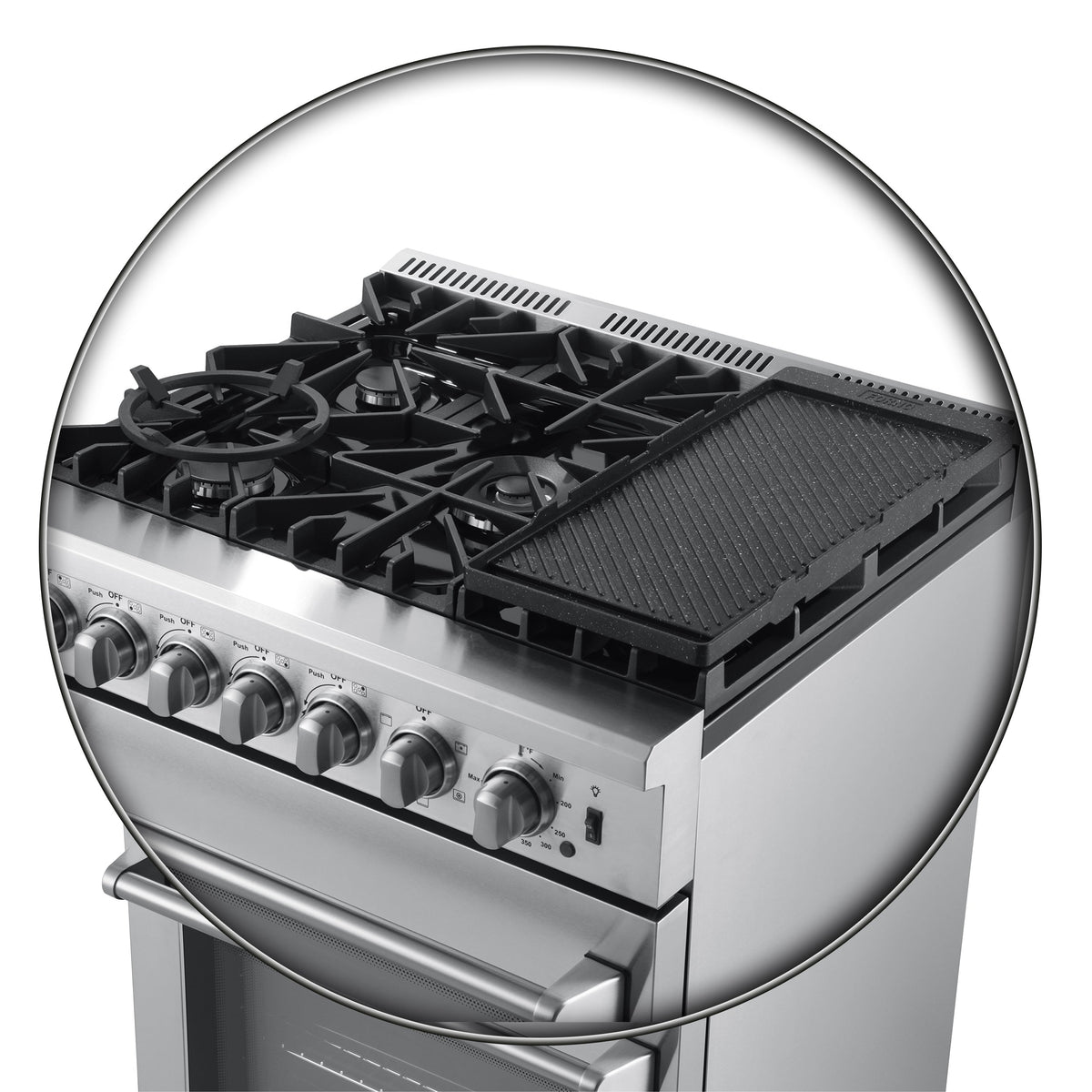 Forno Lazio 30 in. 4.32 cu. ft. Freestanding Dual Fuel Range with 5 Sealed Burners, Stainless Steel (Model FFSGS6196-30)