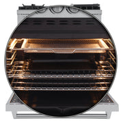 Forno Lazio 30 in. 4.32 cu. ft. Freestanding Dual Fuel Range with 5 Sealed Burners, Stainless Steel (Model FFSGS6196-30)