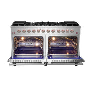 Forno Massimo 60 in. Freestanding Gas Range with 10 Burners, 8.64 cu. ft. Total Oven Capacity (Model FFSGS6239-60)
