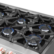 Forno Massimo 60 in. Freestanding Gas Range with 10 Burners, 8.64 cu. ft. Total Oven Capacity (Model FFSGS6239-60)