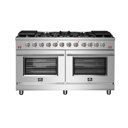 Forno Massimo 60 in. Freestanding Gas Range with 10 Burners, 8.64 cu. ft. Total Oven Capacity (Model FFSGS6239-60)