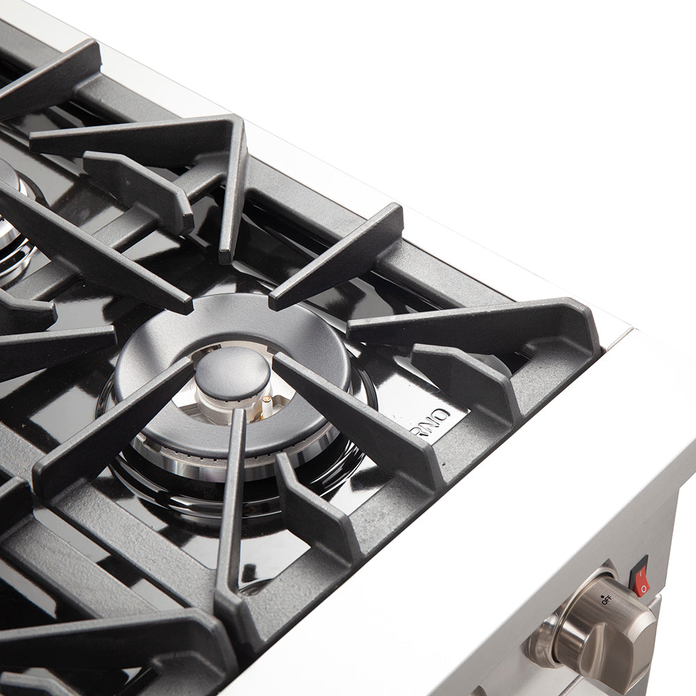Forno Galiano 36 in. Freestanding Gas Range with 6 Sealed Burners, 5.36 cu. ft. Oven, Stainless Steel (FFSGS6244-36)