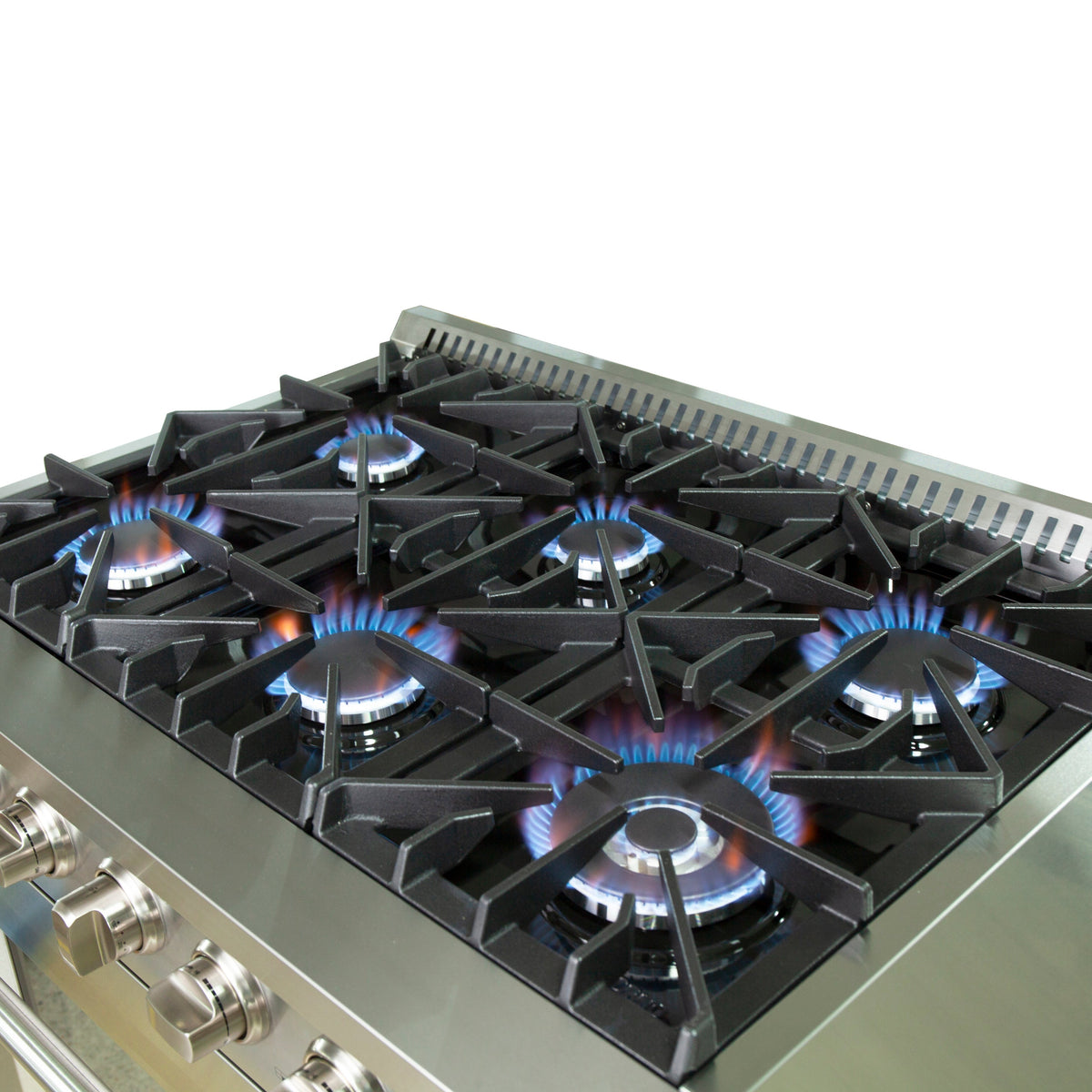 Forno Galiano 36 in. Freestanding Gas Range with 6 Sealed Burners, 5.36 cu. ft. Oven, Stainless Steel (FFSGS6244-36)