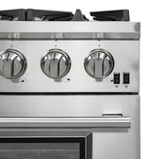 FORNO Capriasca 36 in. Freestanding Gas Range, 5.36 cu. ft. Oven, 6 Sealed Burners, Stainless Steel (Model FFSGS6260-36)