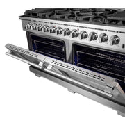 Forno Capriasca 60-Inch Freestanding Gas Range with 10 Burners, 8.64 cu. ft., Stainless Steel (Model FFSGS6260-60)