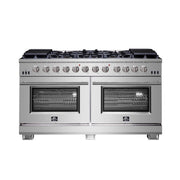 Forno Capriasca 60-Inch Freestanding Gas Range with 10 Burners, 8.64 cu. ft., Stainless Steel (Model FFSGS6260-60)