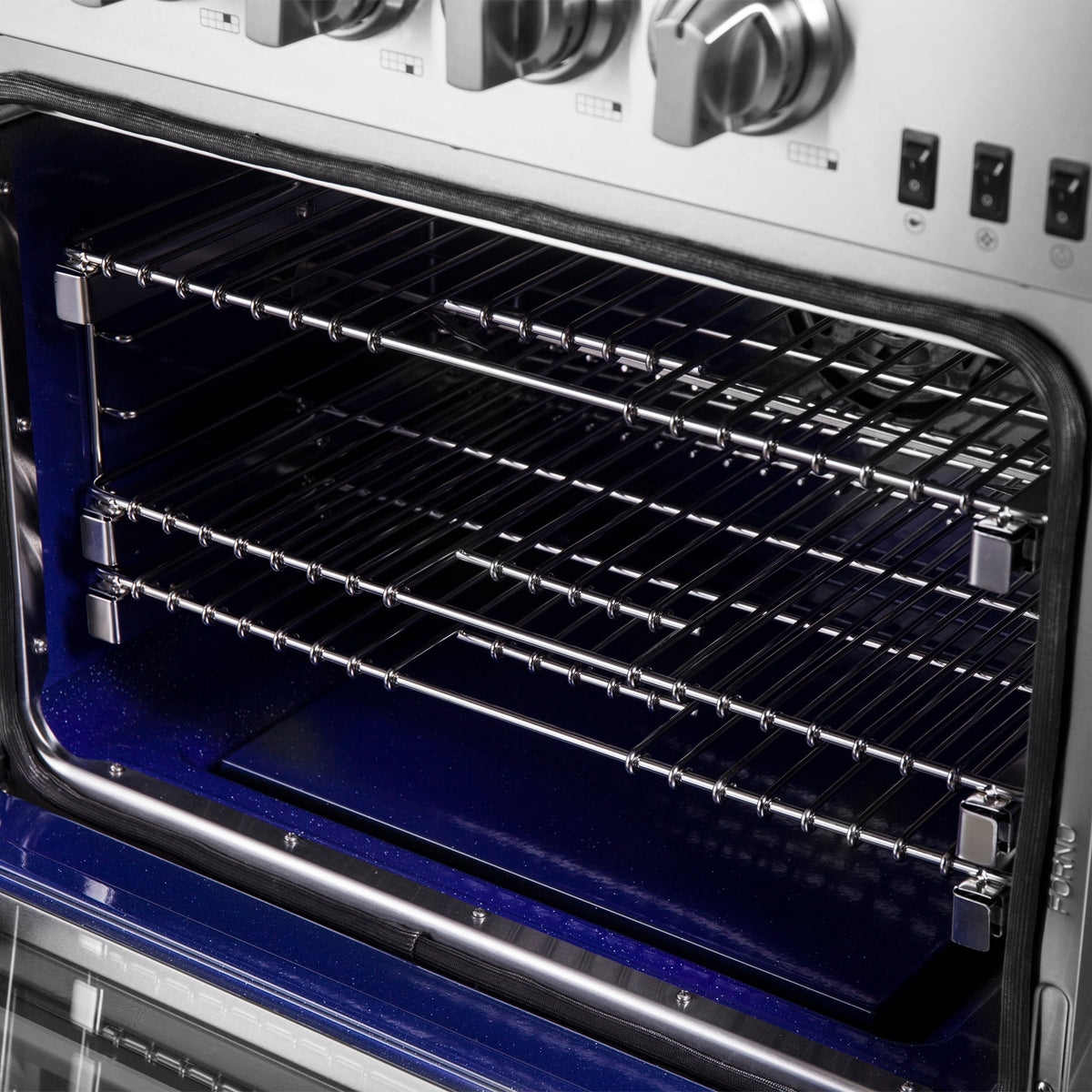 Forno Capriasca 60-Inch Freestanding Gas Range with 10 Burners, 8.64 cu. ft., Stainless Steel (Model FFSGS6260-60)
