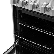 Forno Lamazze 20 in. Freestanding Gas Range, 2.05 cu. ft., 4 Sealed Burners, Stainless Steel (Model FFSGS6265-20)