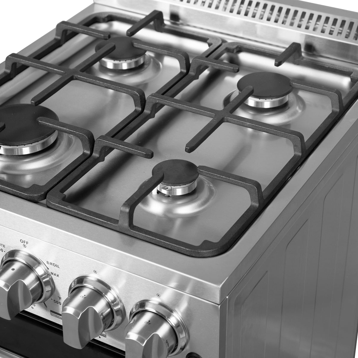 Forno Lamazze 20 in. Freestanding Gas Range, 2.05 cu. ft., 4 Sealed Burners, Stainless Steel (Model FFSGS6265-20)