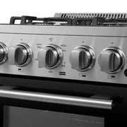 Forno Lamazze 20 in. Freestanding Gas Range, 2.05 cu. ft., 4 Sealed Burners, Stainless Steel (Model FFSGS6265-20)