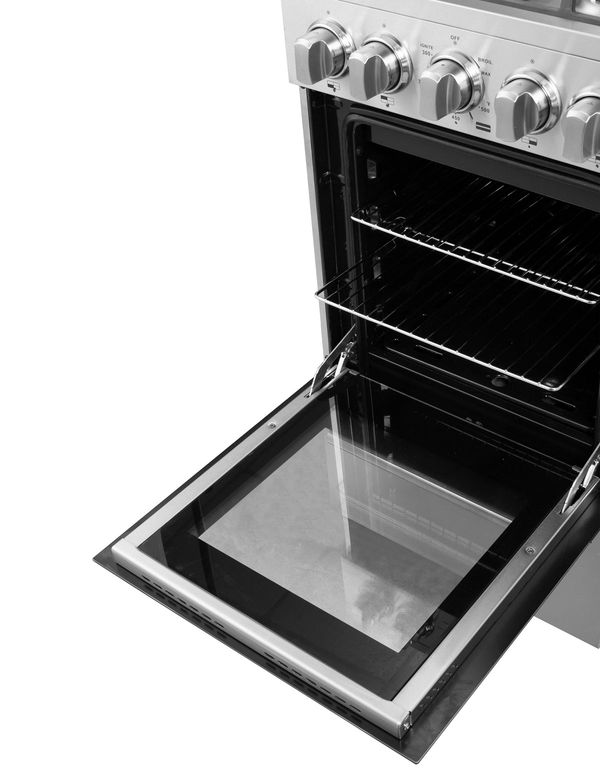 Forno Lamazze 20 in. Freestanding Gas Range, 2.05 cu. ft., 4 Sealed Burners, Stainless Steel (Model FFSGS6265-20)