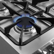 Forno Breno 24 in. Freestanding Gas Range, 2.3 cu. ft., 4 Sealed Burners, Storage Drawer, Stainless Steel (Model FFSGS6272-24)