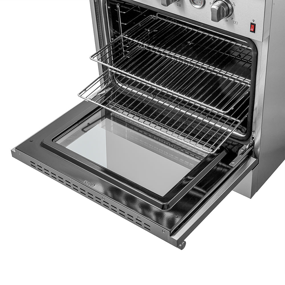 Forno Giovanni 30-Inch Freestanding Gas Range, 4.32 cu. ft. Oven, 5 Sealed Burners, Stainless Steel (Model FFSGS6274-30)