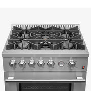 Forno Giovanni 30-Inch Freestanding Gas Range, 4.32 cu. ft. Oven, 5 Sealed Burners, Stainless Steel (Model FFSGS6274-30)
