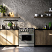 Forno Giovanni 30-Inch Freestanding Gas Range, 4.32 cu. ft. Oven, 5 Sealed Burners, Stainless Steel (Model FFSGS6274-30)