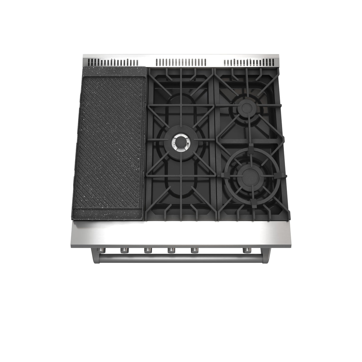 Forno Lazio 30 in. 4.3 cu. ft. Freestanding Gas Range with 5 Sealed Burners, Air Fry Function, Griddle, Stainless Steel (Model FFSGS6276-30)