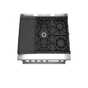 Forno Lazio 30 in. 4.3 cu. ft. Freestanding Gas Range with 5 Sealed Burners, Air Fry Function, Griddle, Stainless Steel (Model FFSGS6276-30)