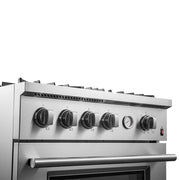 Forno Marco 30-Inch Gas Range with 4 Burners, Built-In Temperature Gauge, 4.32 cu. ft. Oven – Model FFSGS6277-30