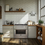 Forno Marco 36-Inch Freestanding Gas Range with 6 Sealed Burners, 5.36 cu. ft. Oven Capacity, Built-In Temperature Gauge, Stainless Steel (Model FFSGS6277-36)