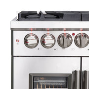 Forno Massimo 30 in. 4.32 cu. ft. Freestanding French Door Dual Fuel Range with 5 Sealed Burners (FFSGS6325-30)