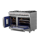 FORNO Massimo 48 in. Freestanding French Door Dual Fuel Range with 8 Sealed Burners (FFSGS6325-48)