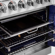 Forno Massimo 30 in. Freestanding French Door Gas Range, 4.32 cu. ft. Oven, 5 Sealed Burners (Model FFSGS6439-30)