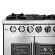 Forno Massimo 30 in. Freestanding French Door Gas Range, 4.32 cu. ft. Oven, 5 Sealed Burners (Model FFSGS6439-30)