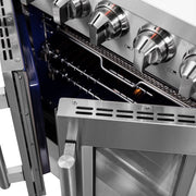 Forno Massimo 30 in. Freestanding French Door Gas Range, 4.32 cu. ft. Oven, 5 Sealed Burners (Model FFSGS6439-30)