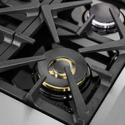 FORNO Massimo 48 in. Freestanding French Door Gas Range, 6.58 cu. ft. Oven, 8 Burners (Model FFSGS6439-48)