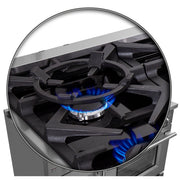 FORNO Massimo 48 in. Freestanding French Door Gas Range, 6.58 cu. ft. Oven, 8 Burners (Model FFSGS6439-48)