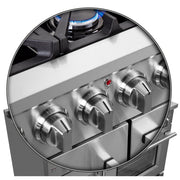 FORNO Massimo 48 in. Freestanding French Door Gas Range, 6.58 cu. ft. Oven, 8 Burners (Model FFSGS6439-48)