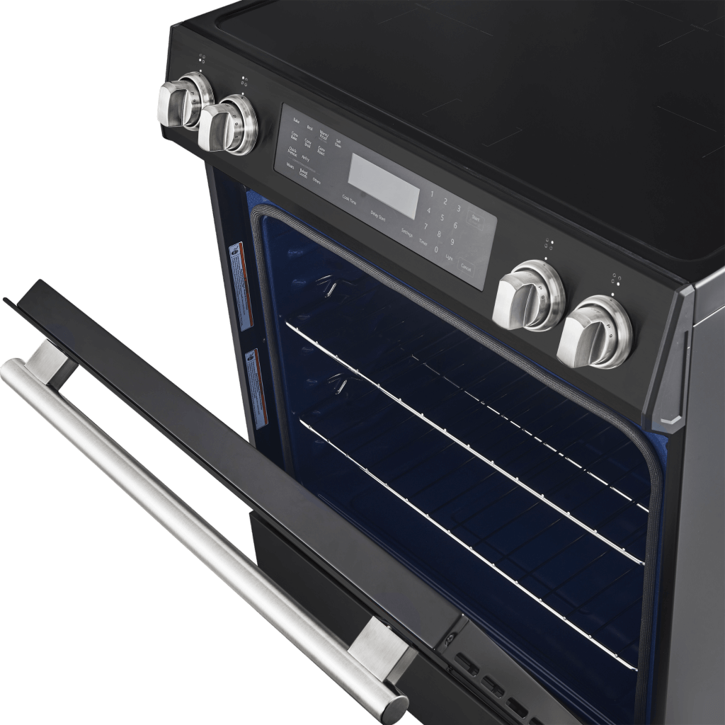 Forno Donatello Espresso 30-Inch Induction Range, 5.0 cu. ft., Air Fry, Self-Clean, Black with Stainless Steel Handles (FFSIN0905-30BLK)