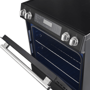Forno Donatello Espresso 30-Inch Induction Range, 5.0 cu. ft., Air Fry, Self-Clean, Black with Stainless Steel Handles (FFSIN0905-30BLK)