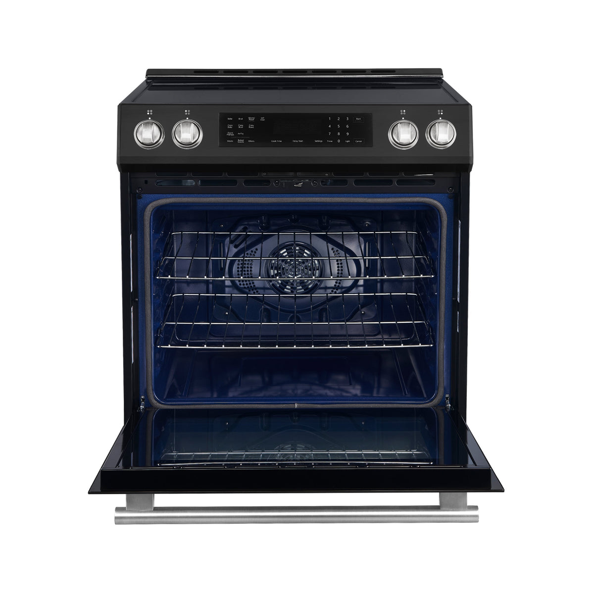 Forno Donatello Espresso 30-Inch Induction Range, 5.0 cu. ft., Air Fry, Self-Clean, Black with Stainless Steel Handles (FFSIN0905-30BLK)